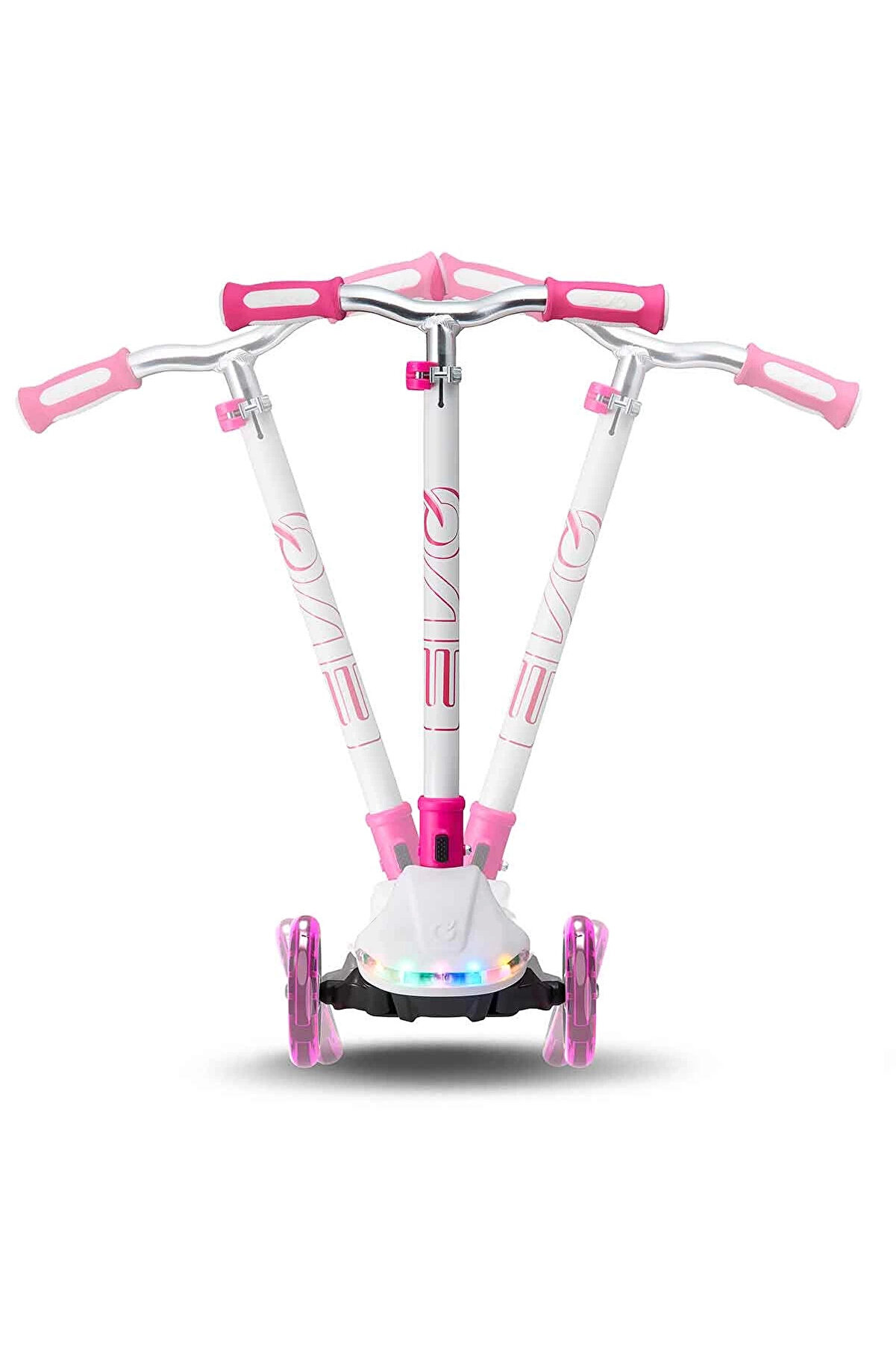 Evo 3 Tekerlekli̇ Colour Burst Işıklı Beyaz Scooter