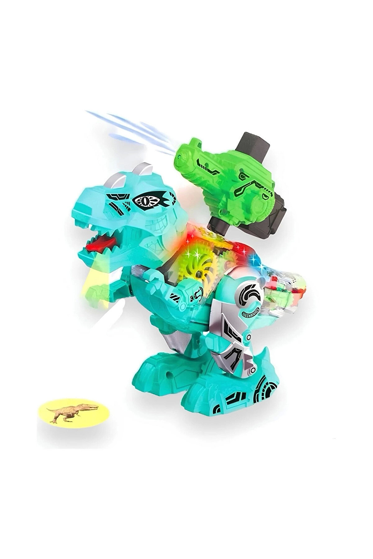 Sesli̇ Ve Işıklı Yürüyen Di̇nazor Projeksi̇yonlu