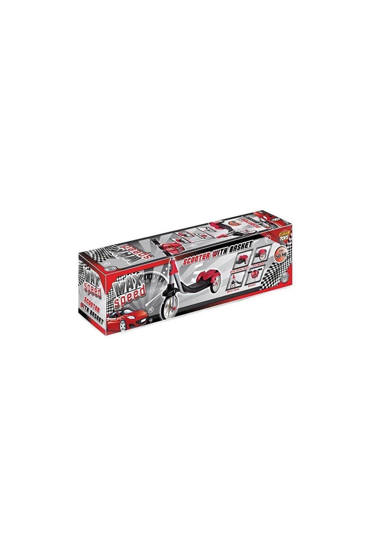 3 Tekerli̇ Frenli̇ Max Speed Scooter