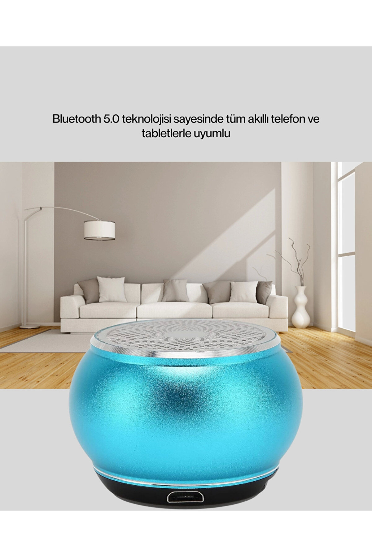 Mi̇ni̇ Bluetooth Speaker | Uzun Pi̇l Ömrü, Şık Ve Hafi̇f Tasarım