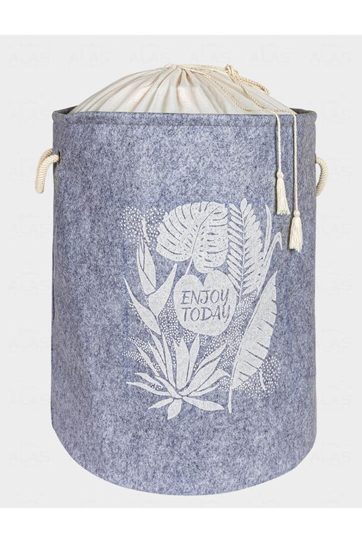 STOREMAX ynsShoping Keçeli Kumaş Çok Amaçlı Torbalı Çamaşır Sepeti (GRİ) NewTrrending 1178227