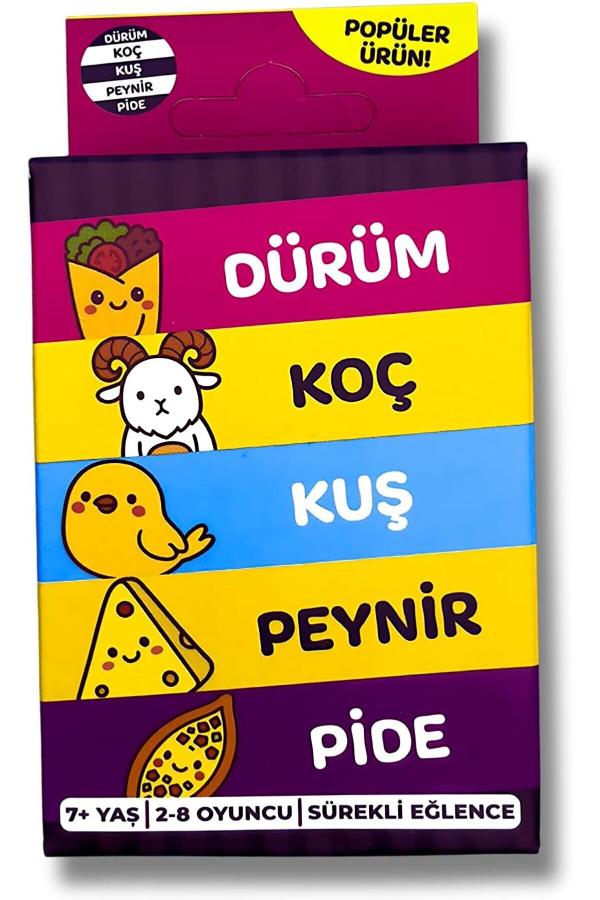 STOREMAX vegaShop Çabuk Reflex Kutu Oyunu Dürüm Koç Kuş Peynir Pide Kart Oyunu Oyun Parti Eğlence Aile