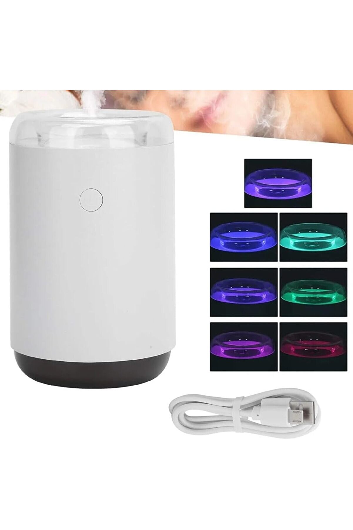 STOREMAX goldflare Rgb Işıklı Taşınabilir 255ml Hava Ortam Nemlendirici, Çocuk Odaları İçin İdeal Yedek Filtr