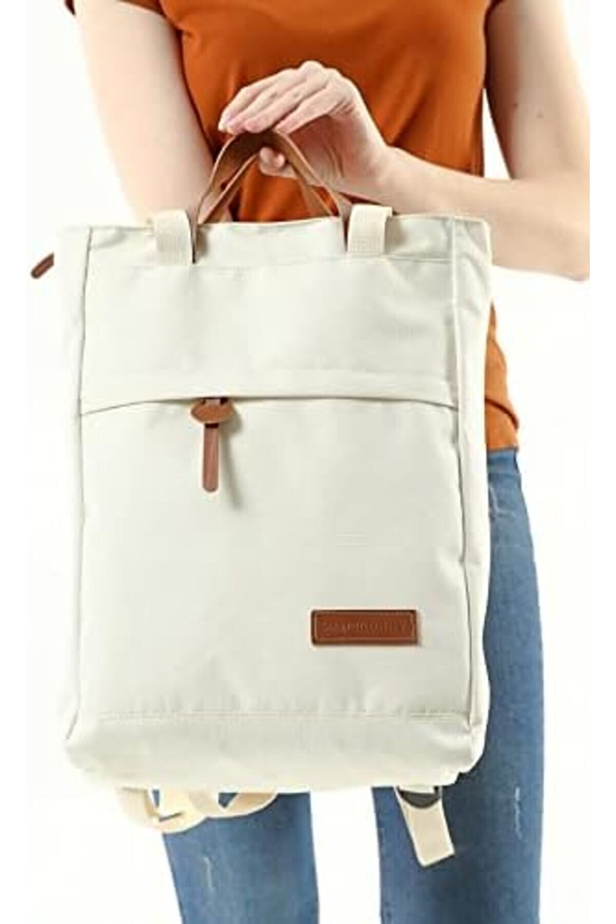 Su Ge&ccedil;i̇rmez İmperteks Kumaş &Uuml;&ccedil;&uuml; Bi̇r Arada Omuz El Sırt &Ccedil;antası