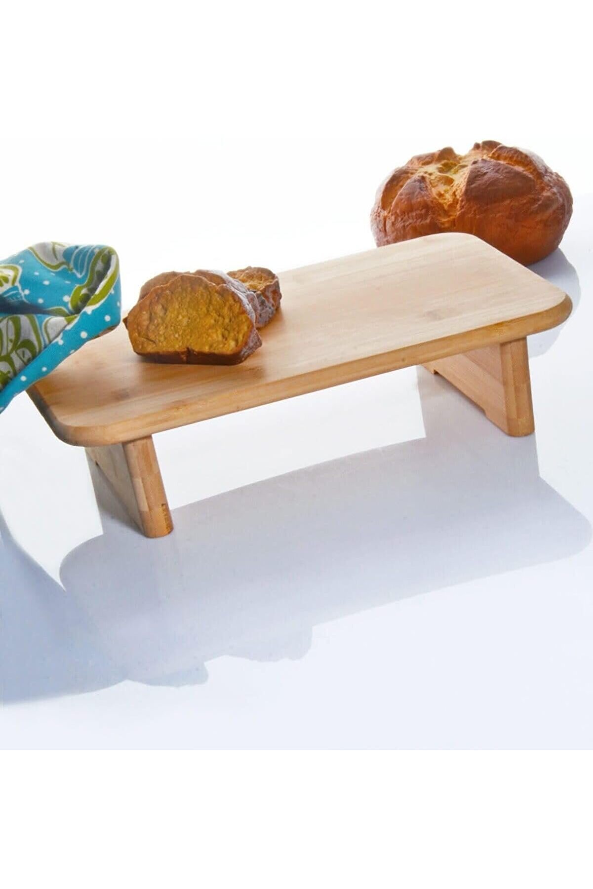 STOREMAX ynsShoping Diyarı Bambu Ayaklı Kesme Tahtası, Bambu Doğrama Tahtası, Ayaklı Sunum Tahtası BAMBU NewT