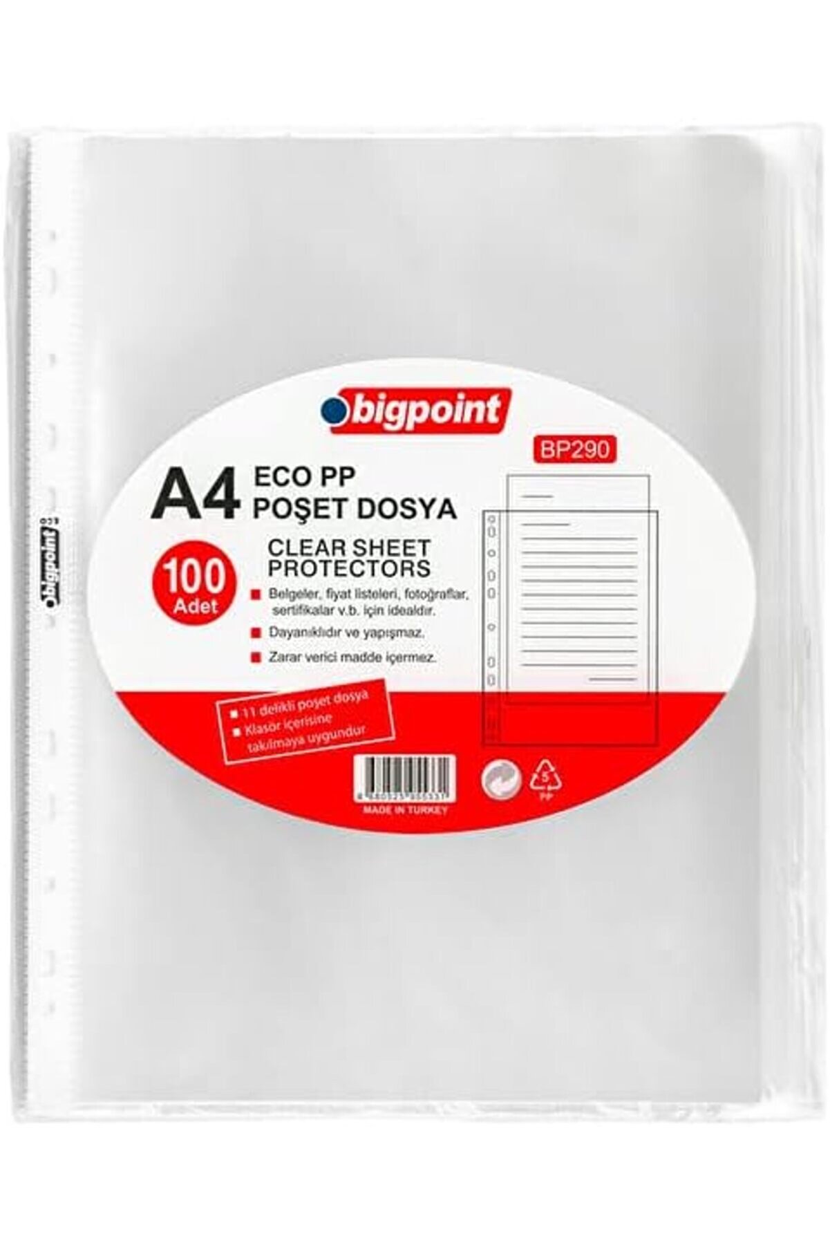 STOREMAX LvnShoppping | Poşet Dosya, Klasör içi Kullanıma Uygun 60 Adet A4 Kapasiteli Eco Şeffaf Dosya,