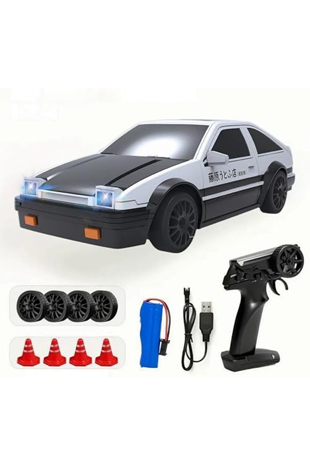 Brfshop Ghz Uzaktan Kumandalı 4X4 Şarjlı Işıklı Dri̇ft Yapan Araba - Uzaktan Kumandalı Rc Dri̇f