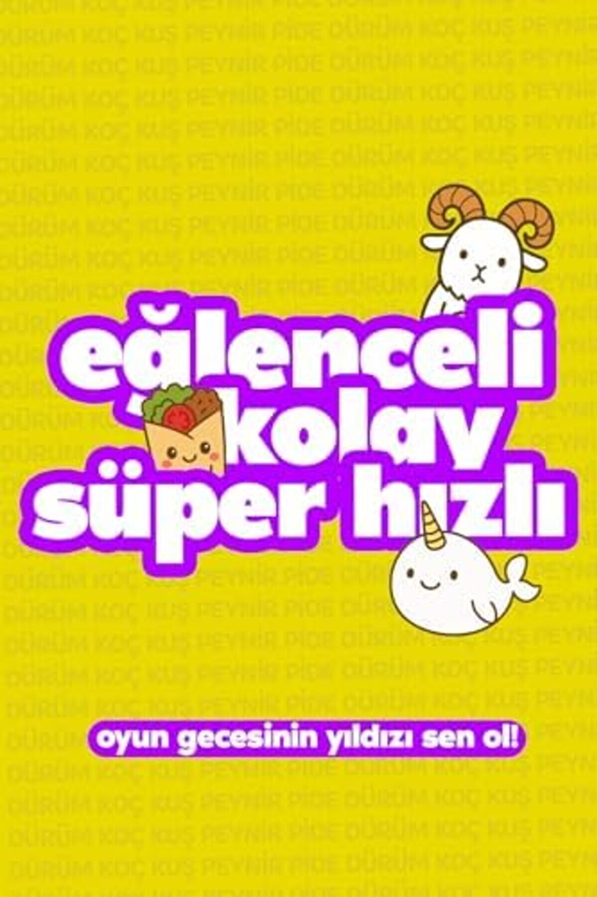 Vegashop Çabuk Reflex Kutu Oyunu Dürüm Koç Kuş Peyni̇r Pi̇de Kart Oyunu Oyun Parti̇ Eğlence Ai̇le