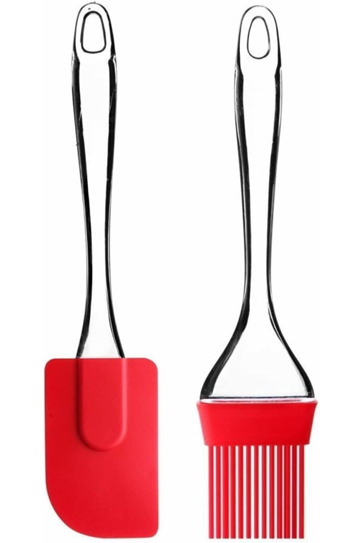 STOREMAX lvnshop Silikon Spatula Seti 2in1 // Dayanıklı & BPA İçermez // 2 Parça Yapışmaz, Pişirme, Karıştırm