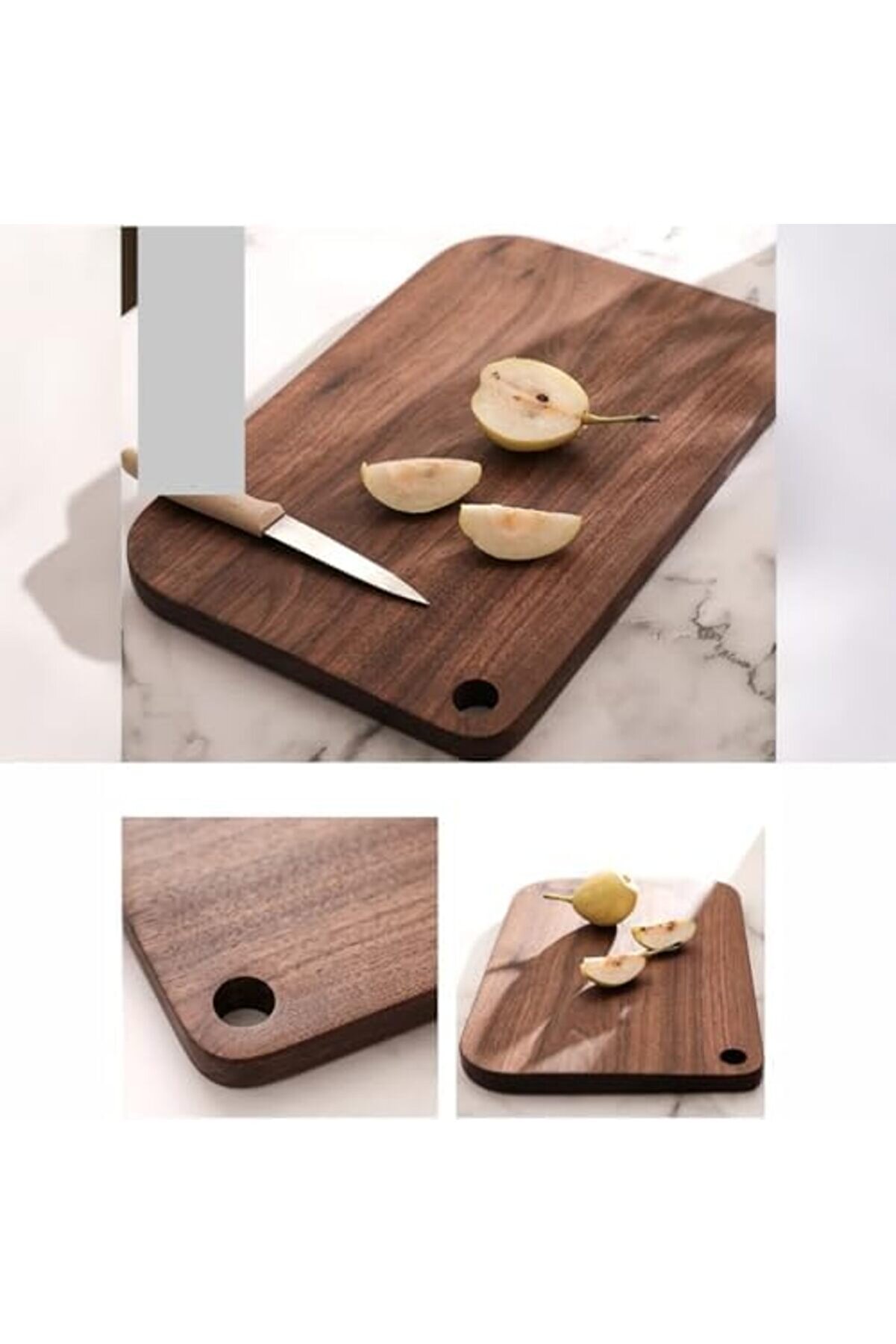 Flashtrend Akasya Kesme Tahtası Anti̇bakteri̇el Yıkanabi̇li̇r Doğrama Tahtası Di̇kdörtgen | Anti̇bakteri̇ye