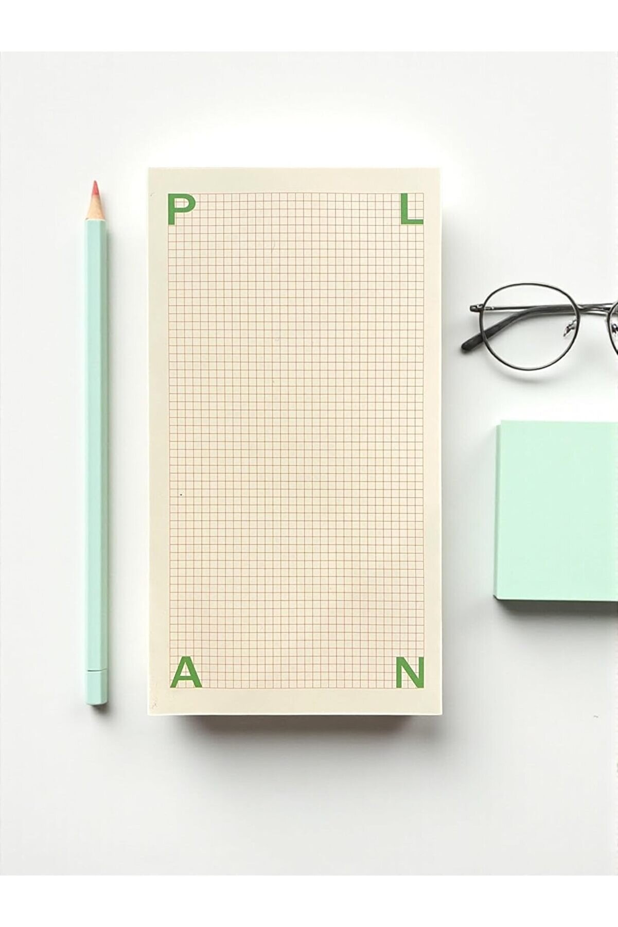 STOREMAX jptrShop Tanıtım Masaüstü Planlayıcı | Kopar-At Kareli Not Kağıdı Not Defteri | 150 Yaprak,