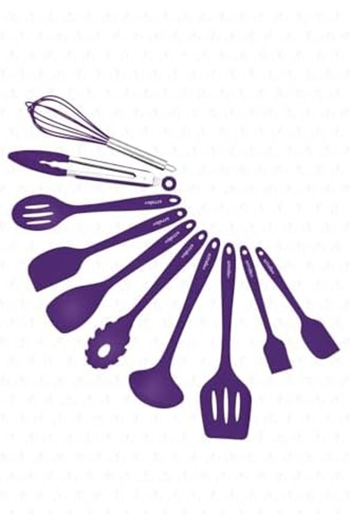 Ynsshopi̇ng Salvatore 10 Parça Mor Dayanıklı Yanmaz Yapışmaz Si̇li̇kon Spatula Seti̇ - Vlt1156 Newtrrend