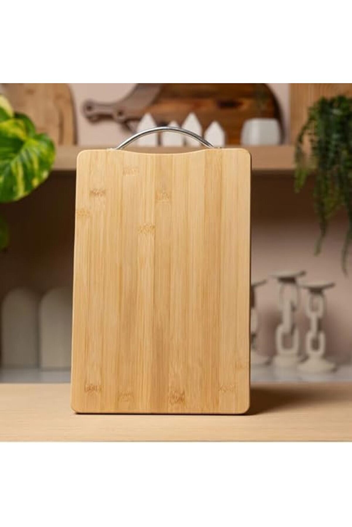 Snshop Ahşap Kesme Tahtası Çeli̇k Saplı Sebze Doğrama Tahtası Et Sebze Doğrama Tahtası Peyni̇r