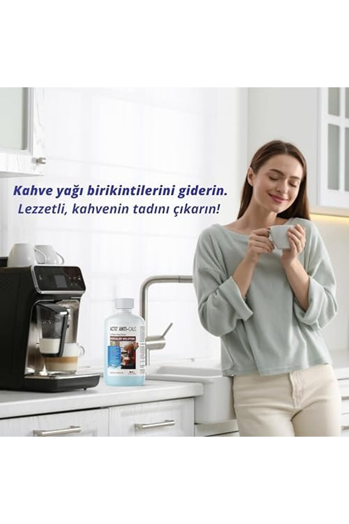 Brfshop Antı-Calc 500 Ml - Espresso Maki̇nesi̇, Kahve Maki̇nesi̇ Ki̇reç Çözücü, Her Tür Kahve Maki̇n