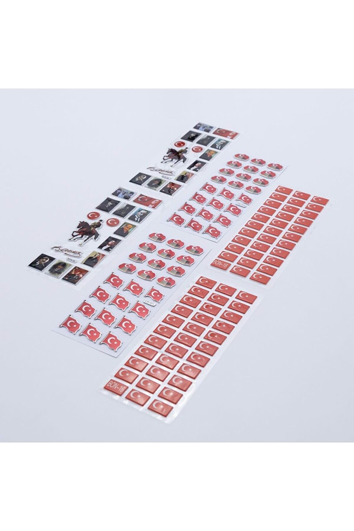 STOREMAX modaflux 6 Adet Karışık Kabartmalı Yapışkan Atatürk Ve Türk Bayrağı polynova 395519