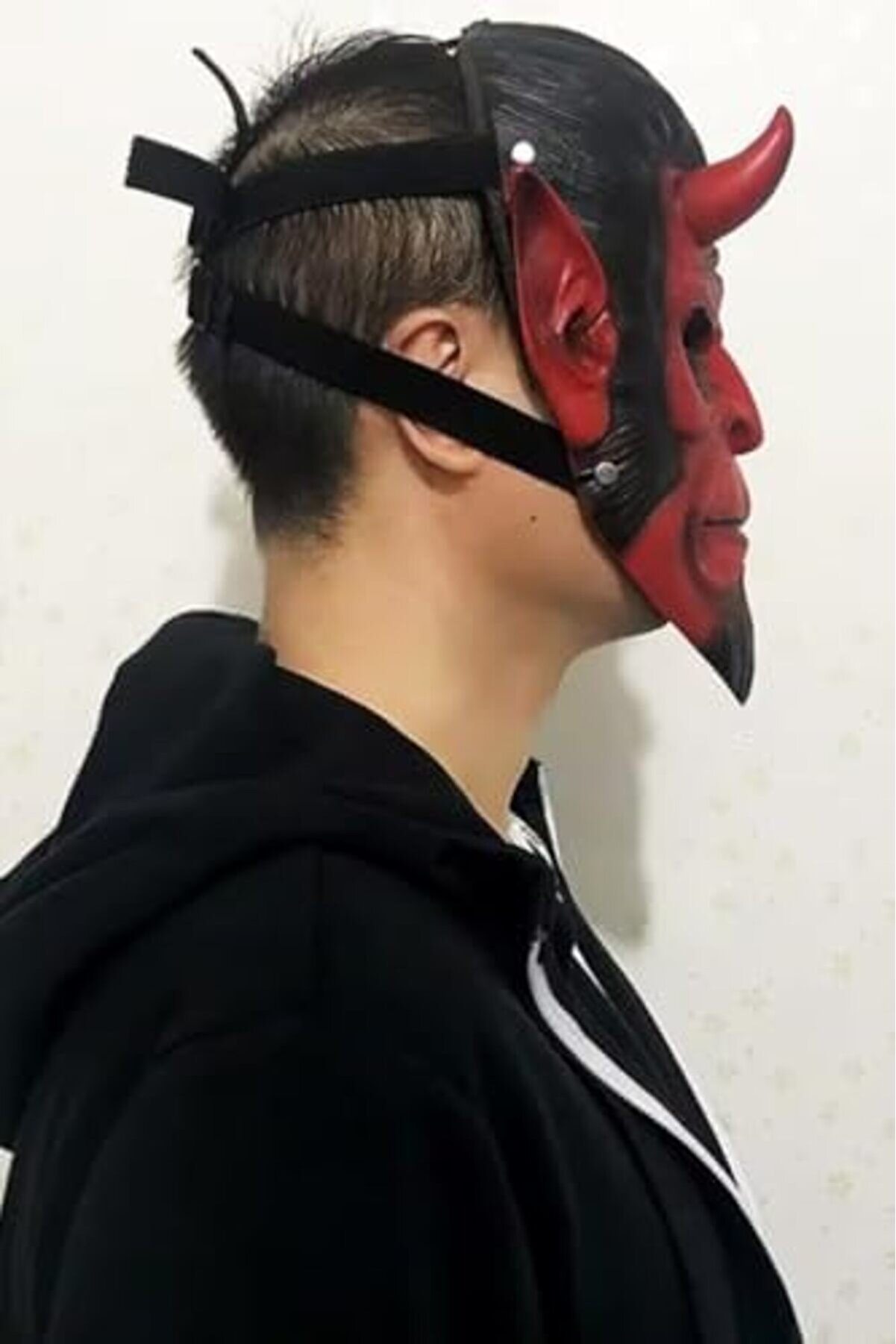 Gçavm Halloween Maske Hellboy Kırmızı Boynozlu Shopgç 1174074