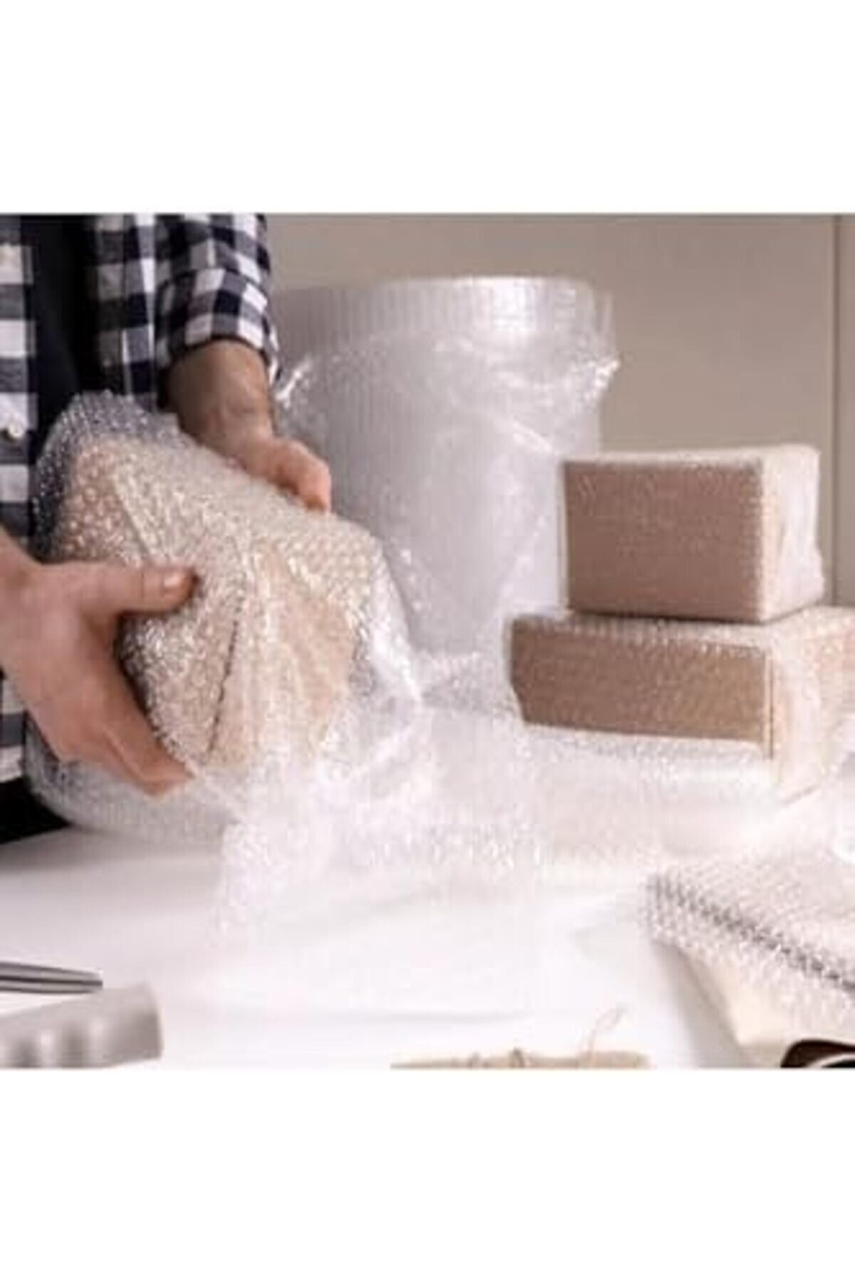 Tknszrshop Balonlu Naylon 50Cm X 5Mt (En 50 Cm, Boy 5Mt.) Üç Katlı Eşya Koruma Ambalajı, Pat