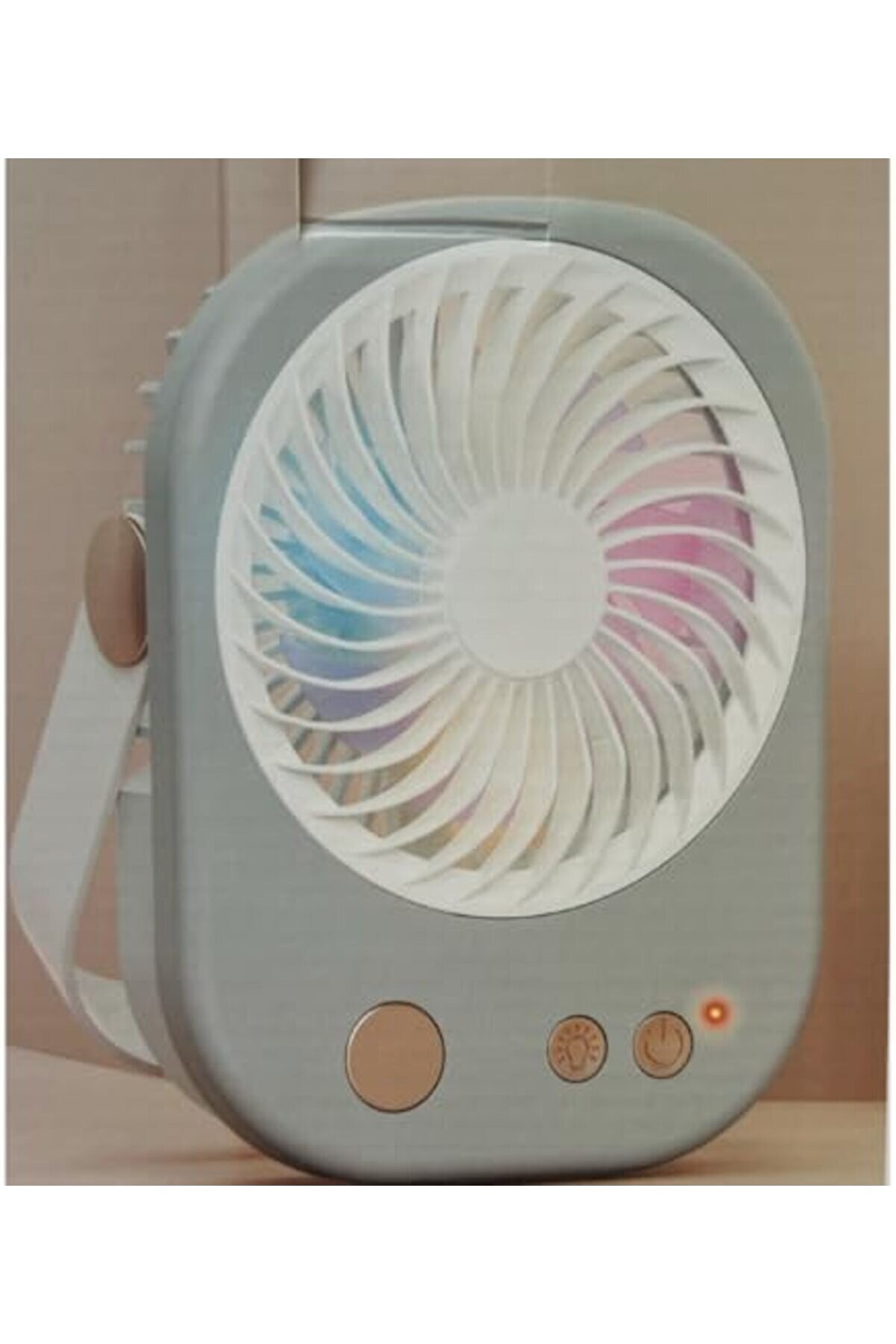 Jptrshop Masaüstü Vanti̇latör Kli̇ma, Usb Buharlı Ve Rgb Işıklı Mi̇ni̇ Vanti̇latör, Soğuk Buharl