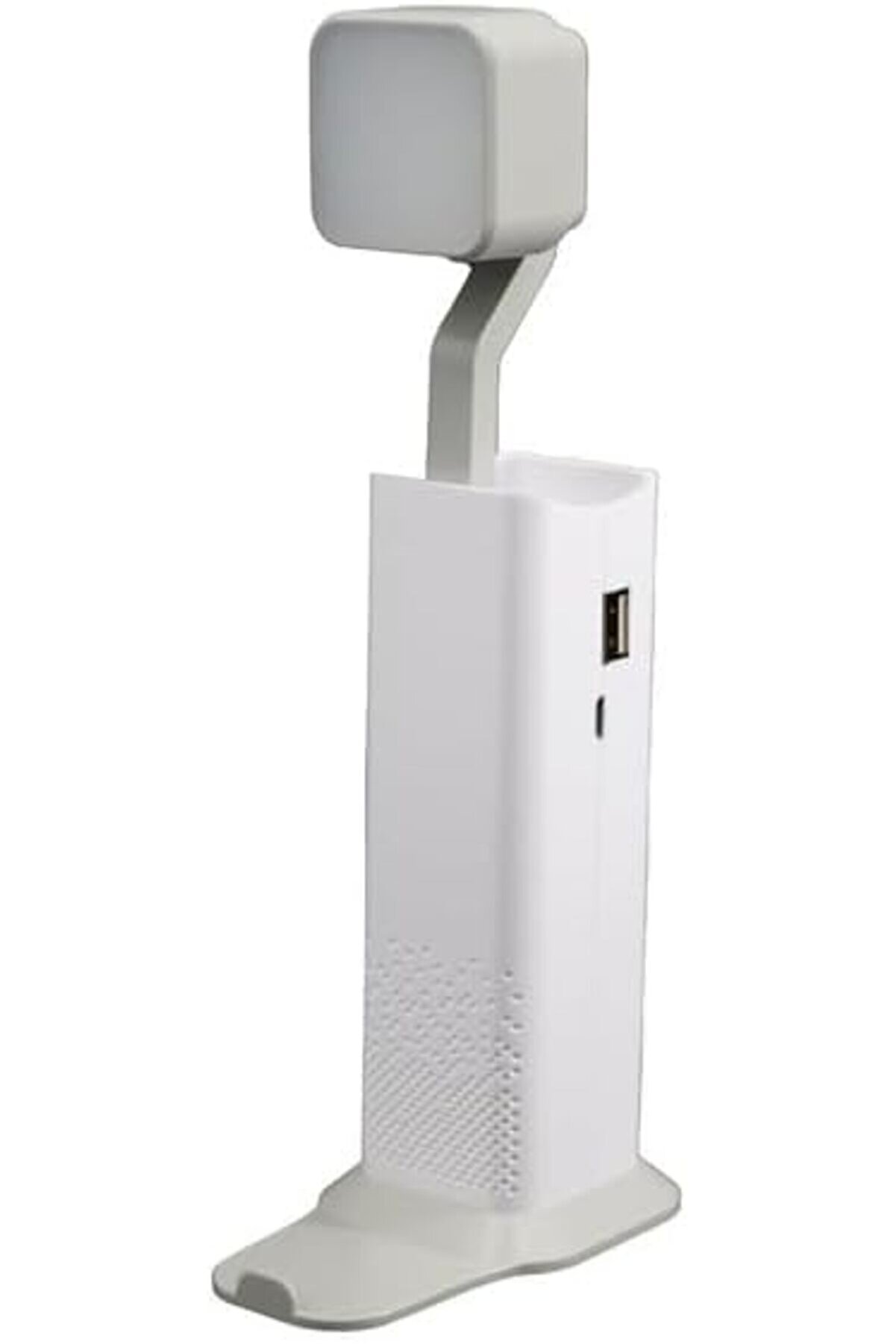 STOREMAX LvnShoppping Şarjlı LED Masa, Oynar Başlıklı, 2 Kademe Beyaz Işık, 1200 mAh, Powerbank Özell