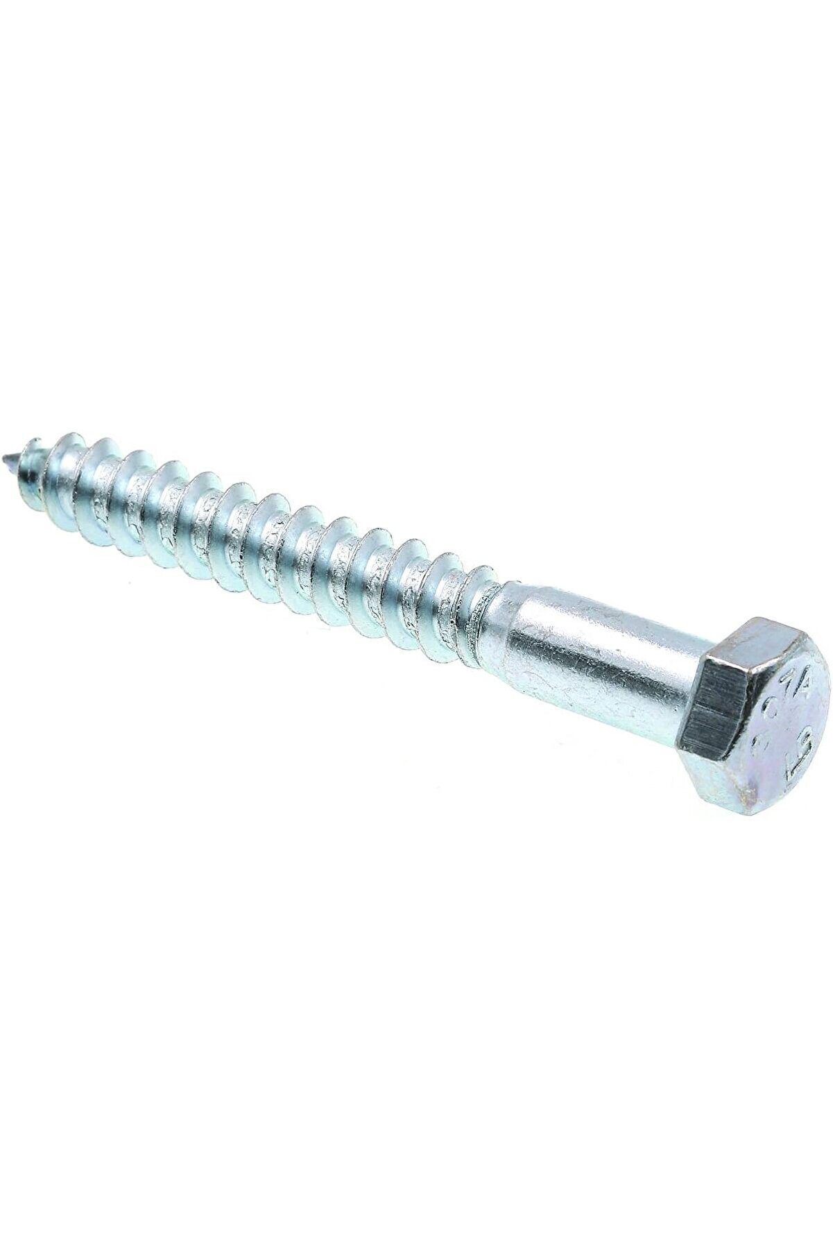 STOREMAX snShop 9056275 LAG vida, altıgen kafa, 3/20,3 x 7,6 cm, çinko Gümüş Kaplama paslanmaz çelik, 2