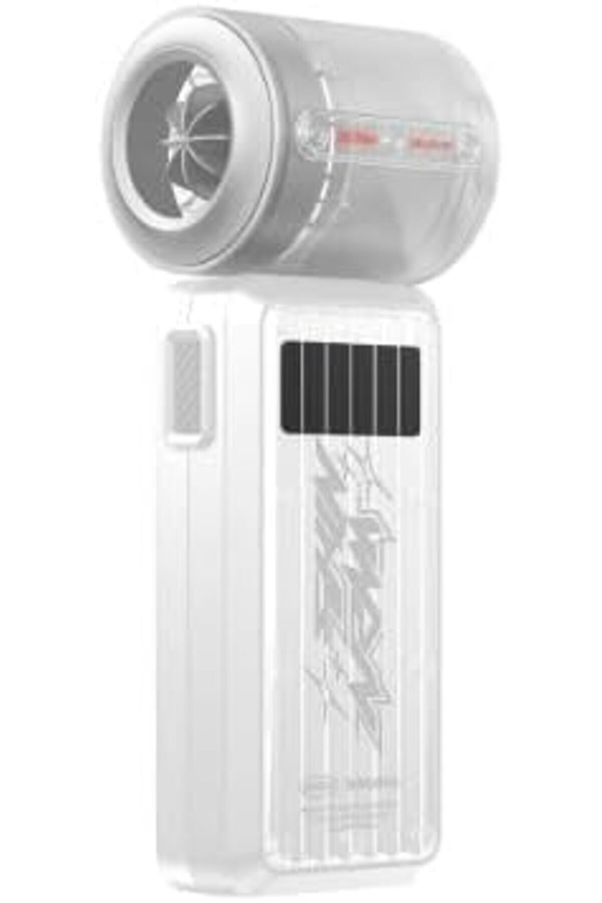 STOREMAX jptrShop Portatif Soğutucu El Fanı Gyro Serisi Bilek Askı İpli Dijital LED Göstergeli Beyaz 11