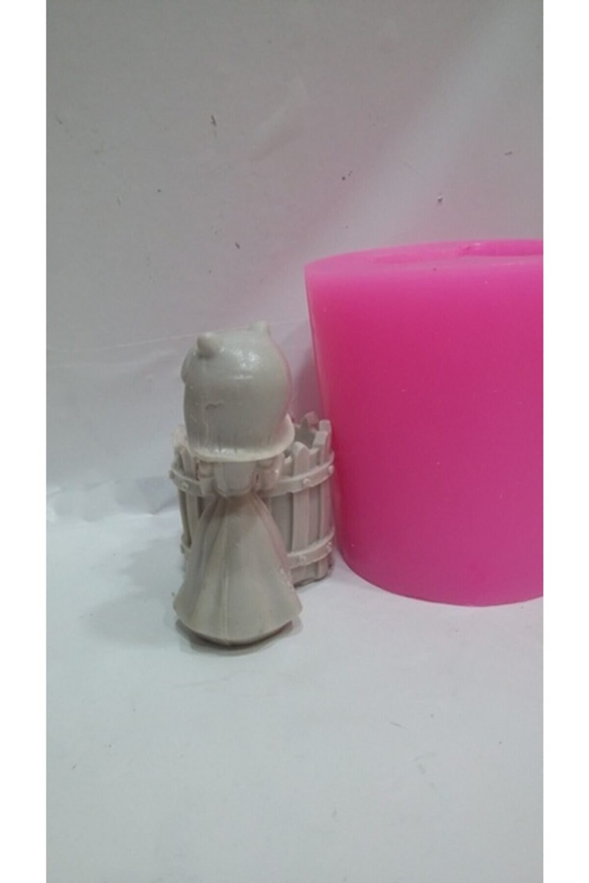 Kalıpcınızburada Sepetli̇ Kız Sculent Saksı