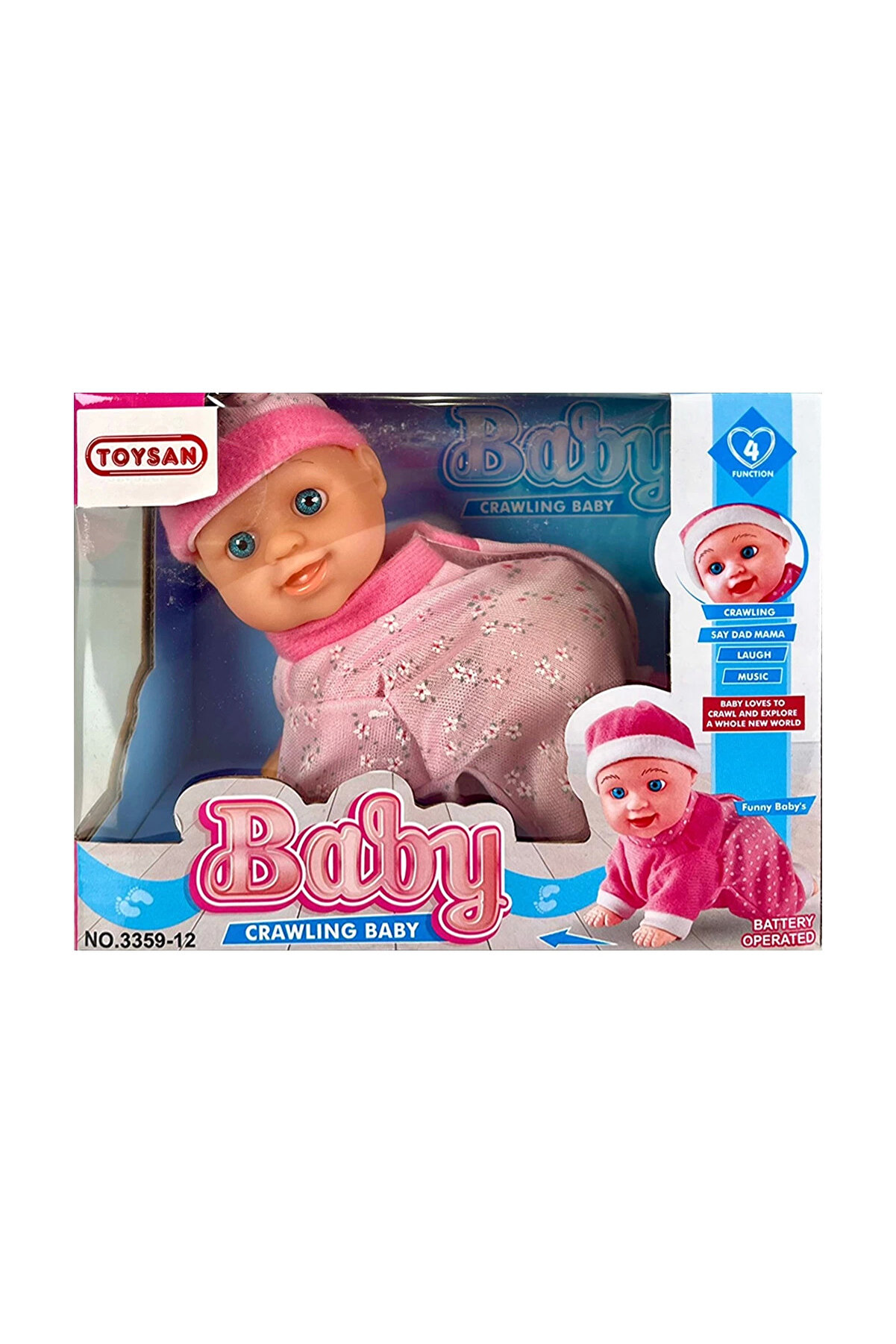 Pi̇lli̇ Emekleyen Sesli̇ Küçük Bebek - 1 Adet Stokta Olan Gönderi̇li̇r