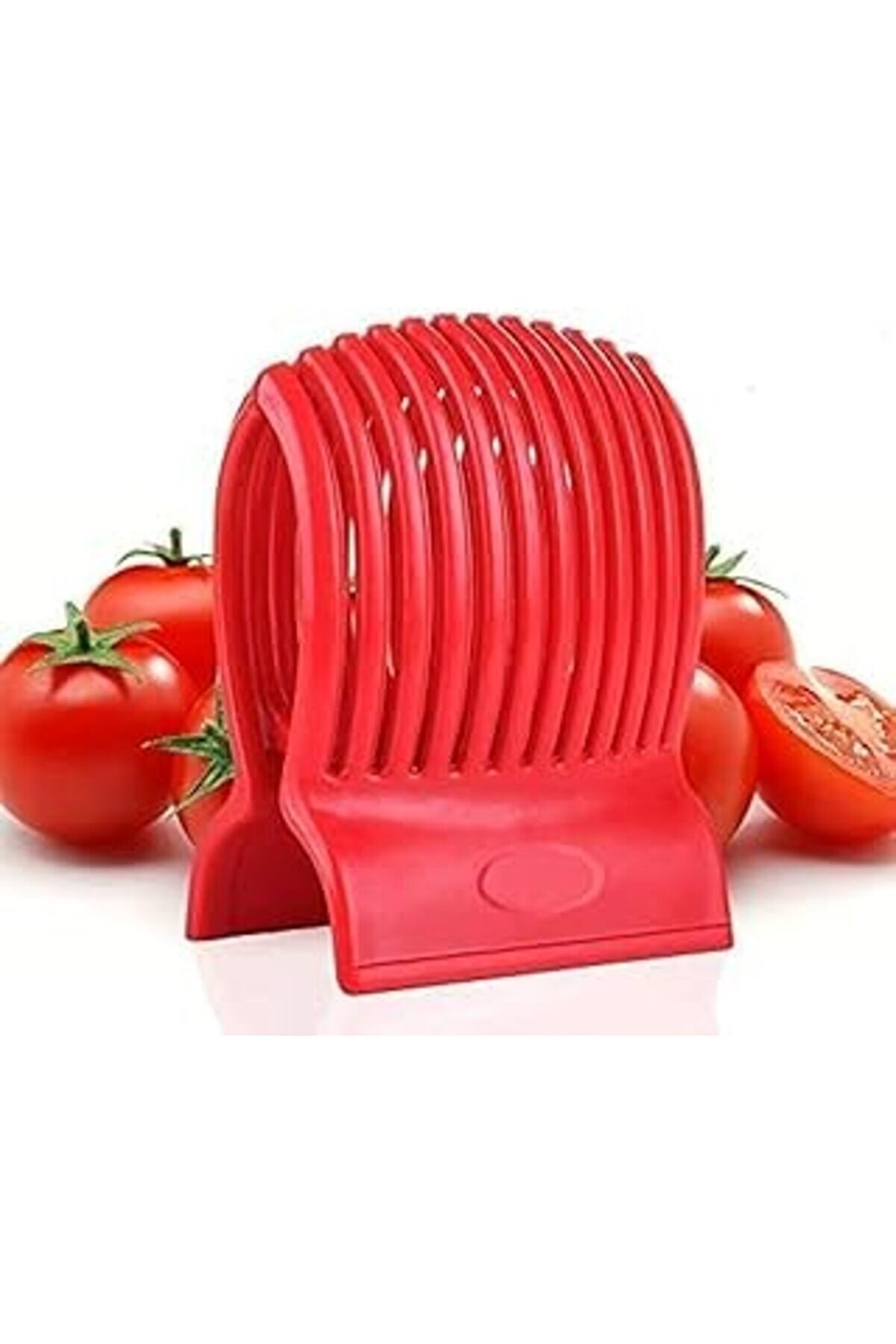 STOREMAX Woiwo Çok Kullanımlı Domates Dilimleyici Tutucu, Sağlam Tutuşlu, Ergonomik 13 Ayırıcı Tasarım, Hass