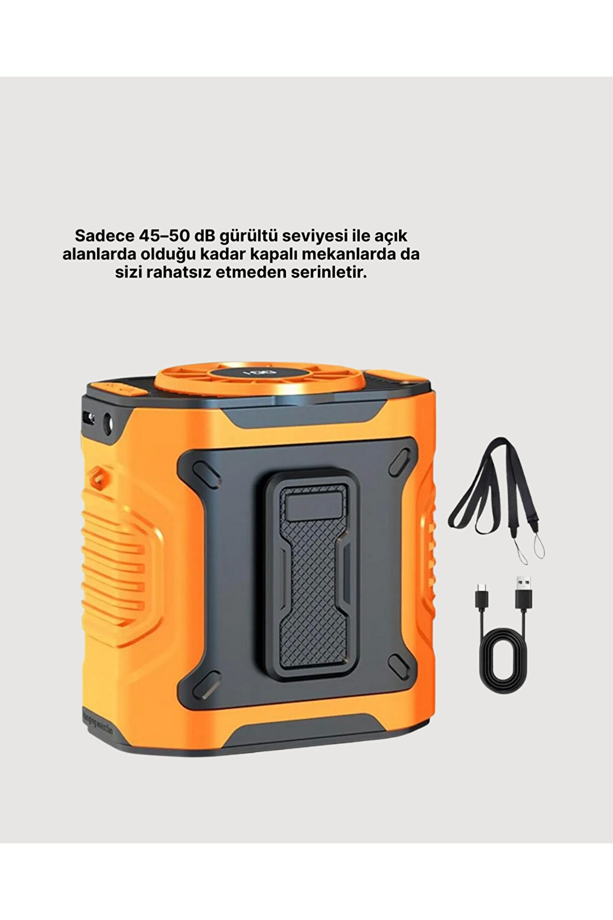 Usb Şarjlı Güçlü Hız Ayarlı El Ve Bel Fanı