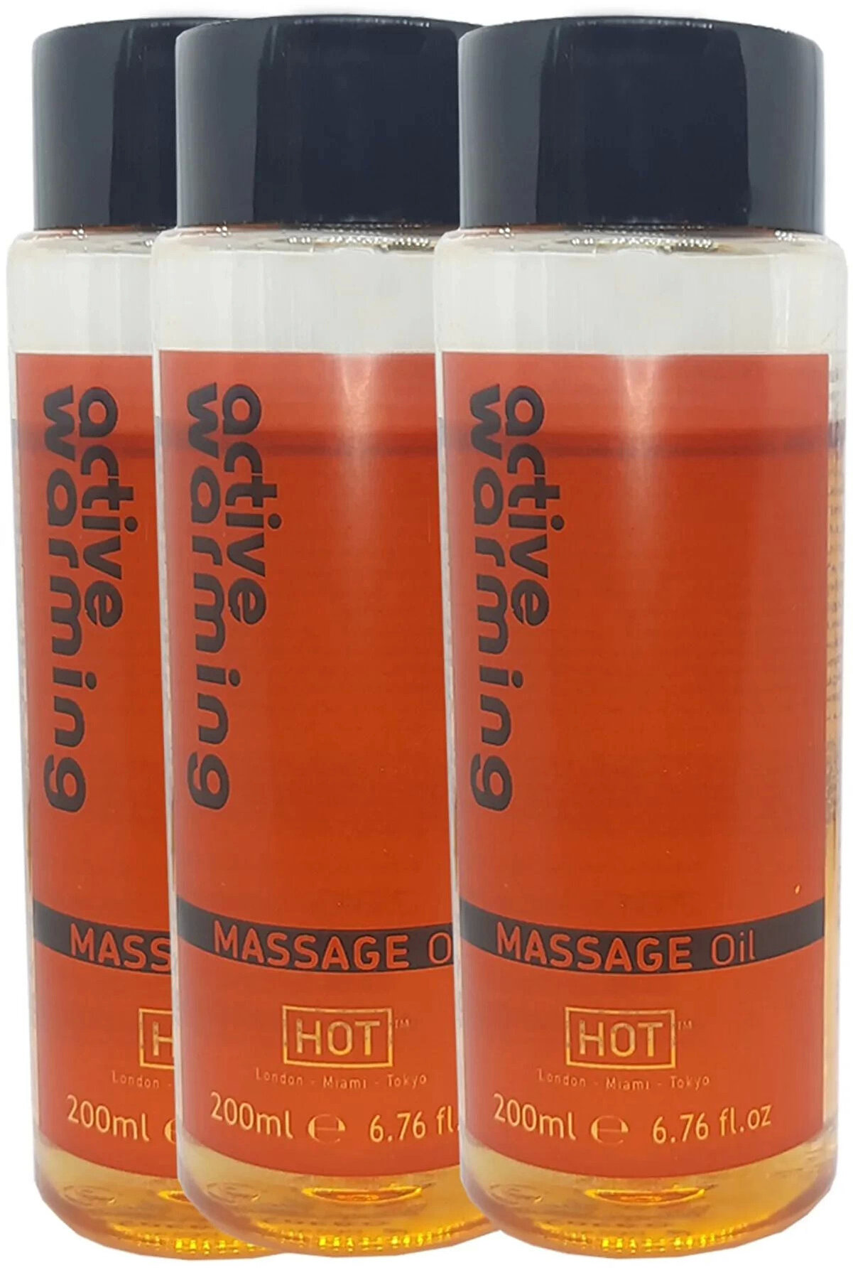 Bravilor Active Warming Massage Oil 600 ml Isıtıcı Özellikli rotik Masaj Yağı X 3 ADET