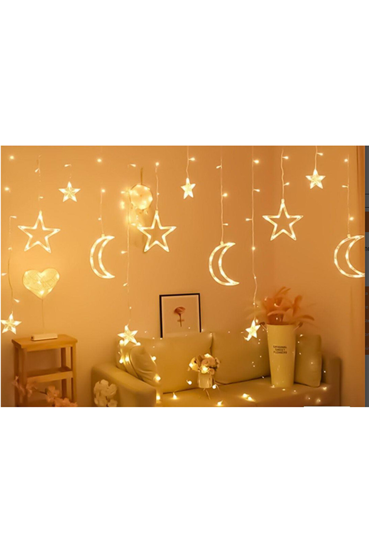 Ethab Ti̇caret Ay Yıldız Perde Led 3M