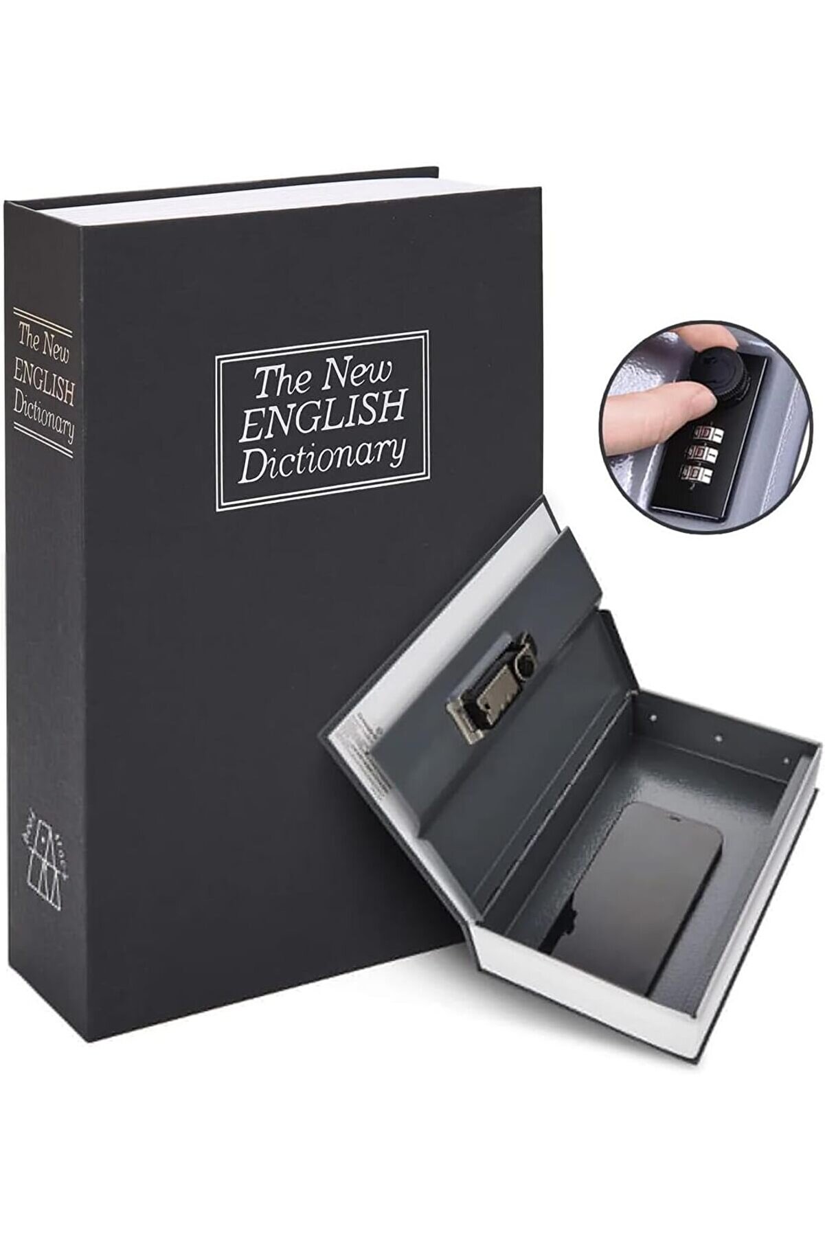 STOREMAX snShop LR-SBB Kitap Şeklinde Gizli Kasa - Kumbara - Siyah 467437