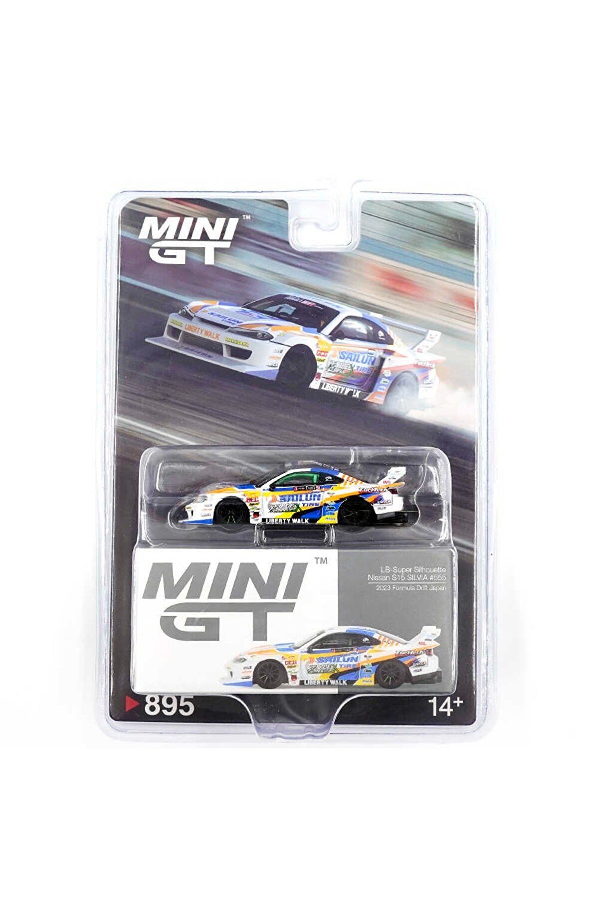 mini gt 895 1/64 Nissan LB-Super Silhouette S15 SILVIA 2023 Formula Drift Japan - Blister Paket MGT0