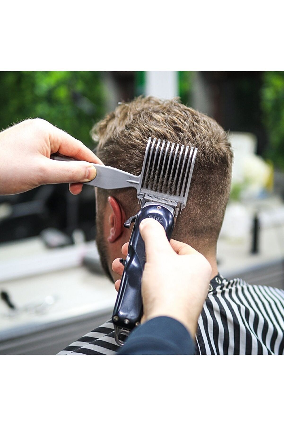 Artıd&ouml;rtaksesuar Blend Frend Profesyonel Berber Kuaf&ouml;r Sa&ccedil; Kesi̇m Tarağı (Yerli̇) ( Sol El)