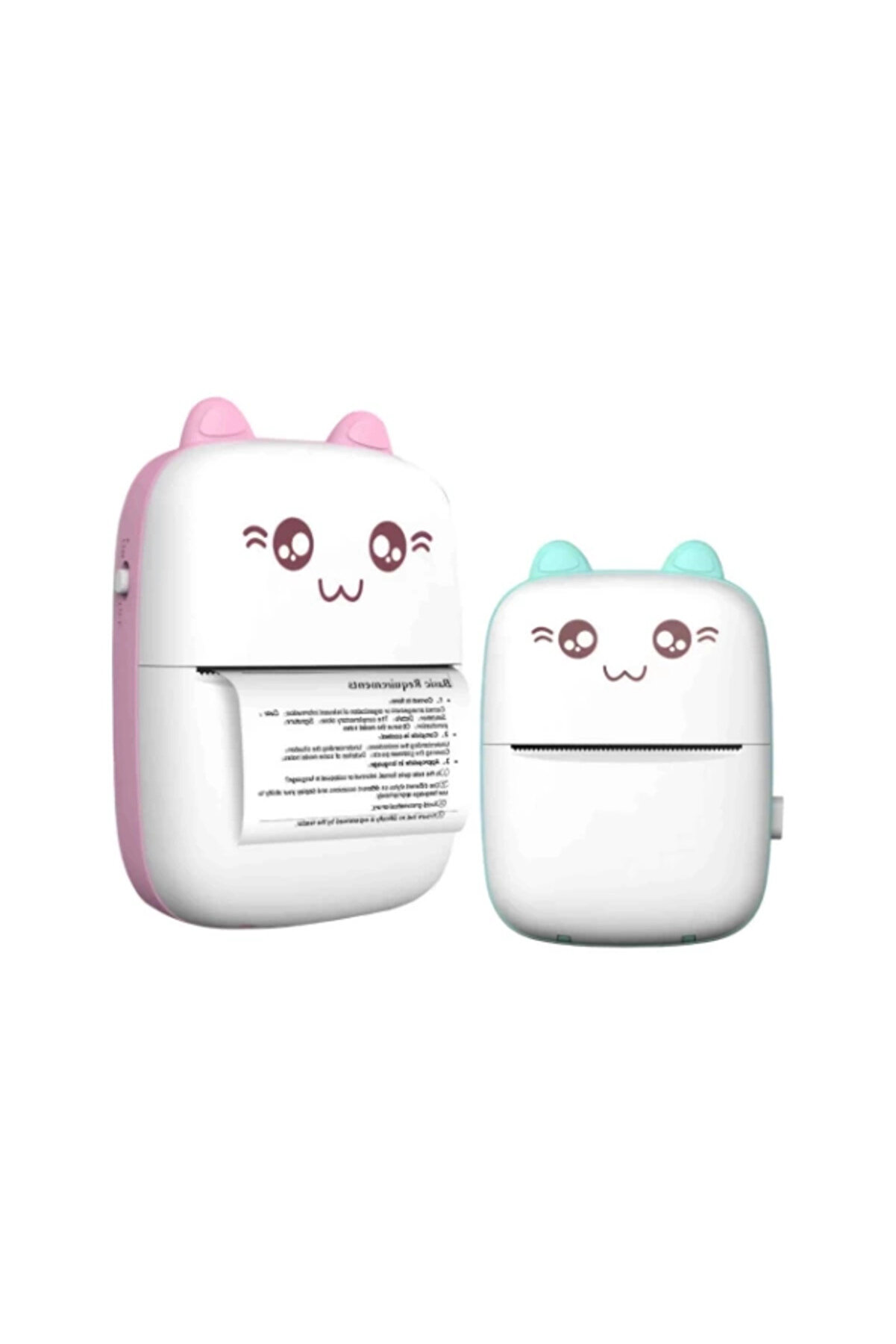 gizmurstore Sevimli Mini Taşınabilir Yazıcı Printer