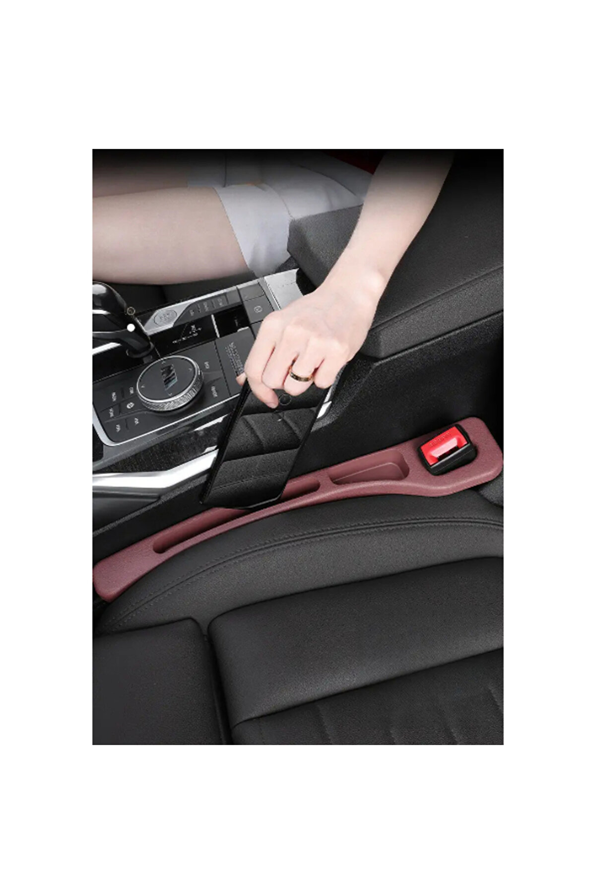 Ethab Ti̇caret Araba Koltuk Arası D&uuml;zenleyi̇ci̇ Bordo Renk