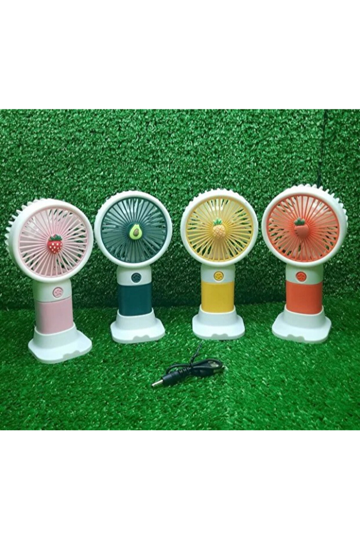 Sevi̇mli̇ Tasarımlı Telefon Tutuculu El Fanı