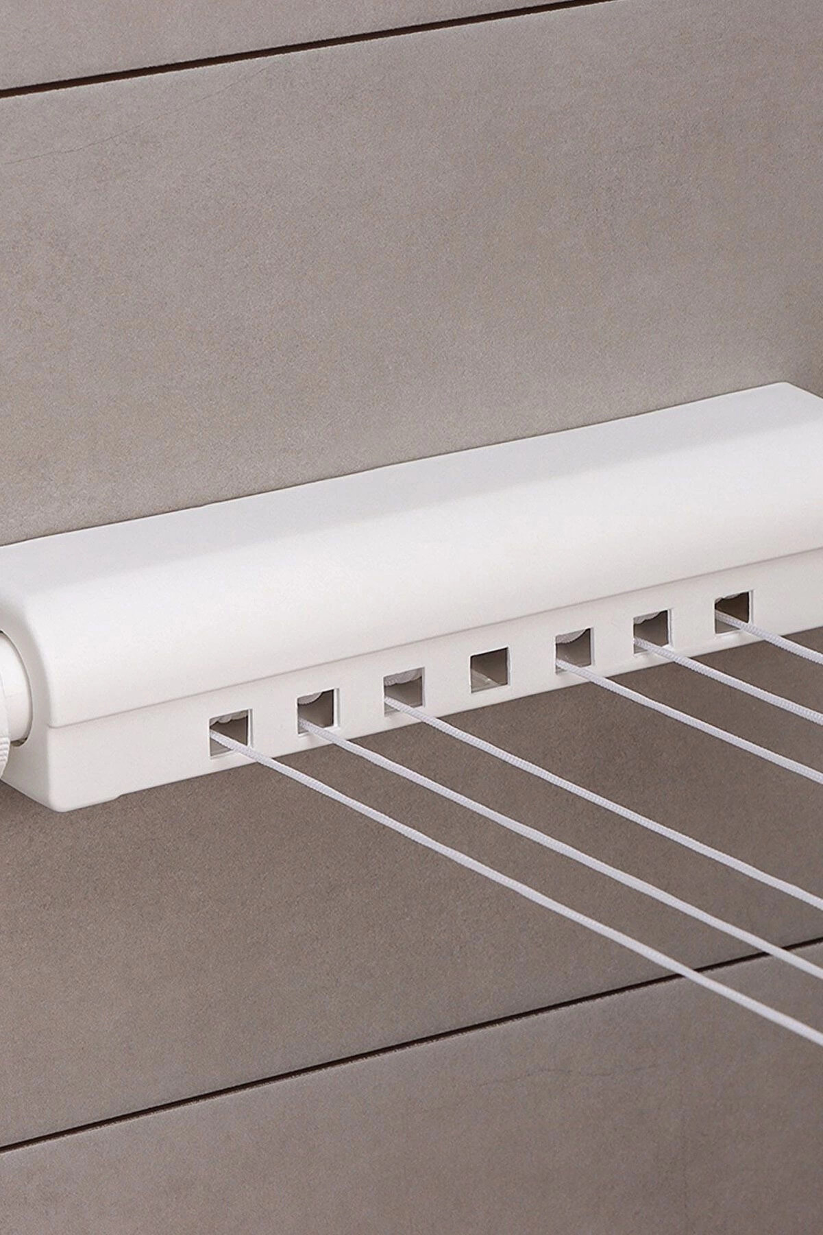 &Ouml;zel &Uuml;reti̇m Duvara Monte Edi̇lebi̇li̇r 5 İpli̇ &Ccedil;ek As Askılık Portati̇f &Ccedil;amaşır Kurutmalık