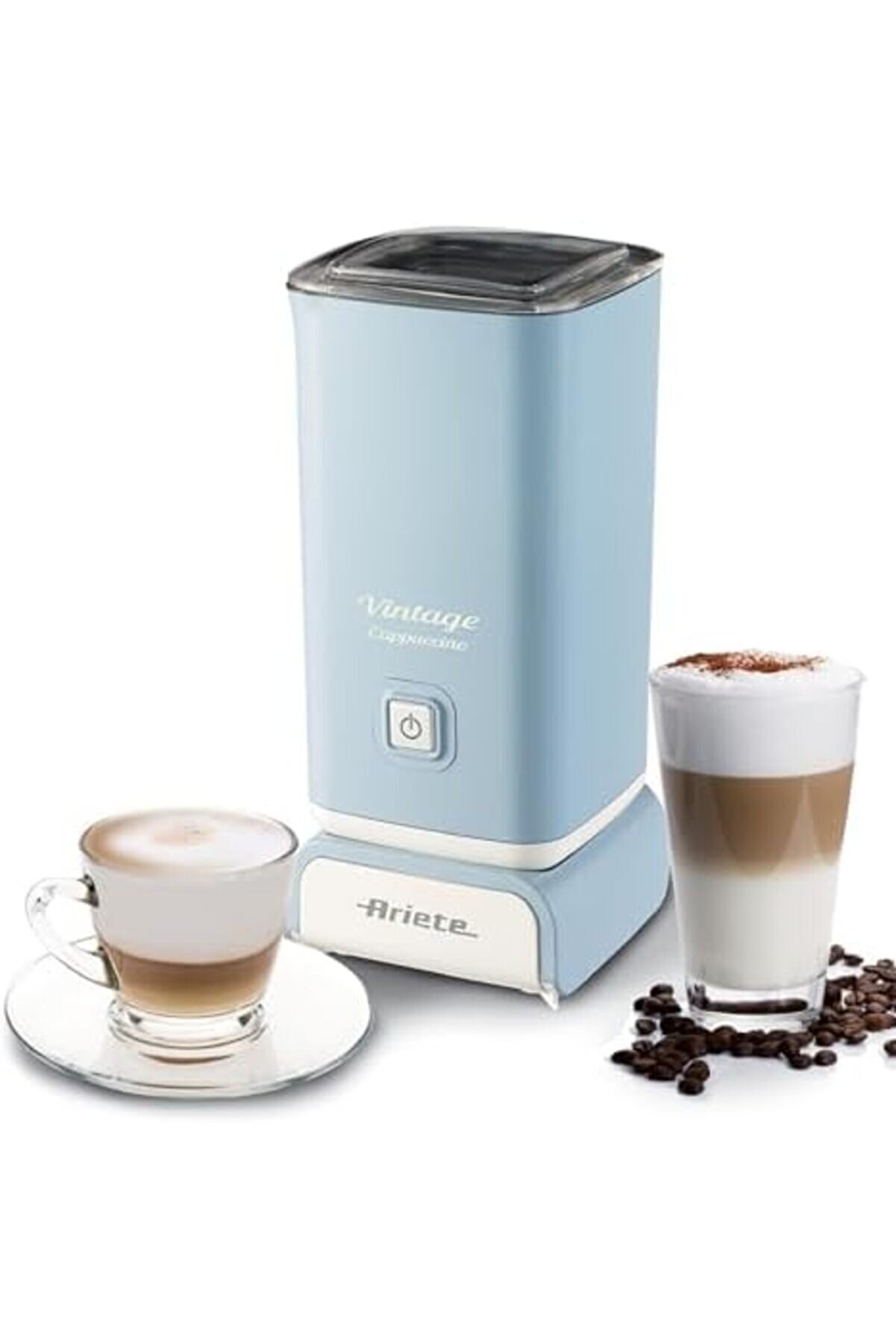 Trendymr Vi̇ntage Cappuci̇no 2878, Retro Elektri̇kli̇ Süt Köpürtücü, Cappucci̇no Ve Sıcak Çi̇kolata