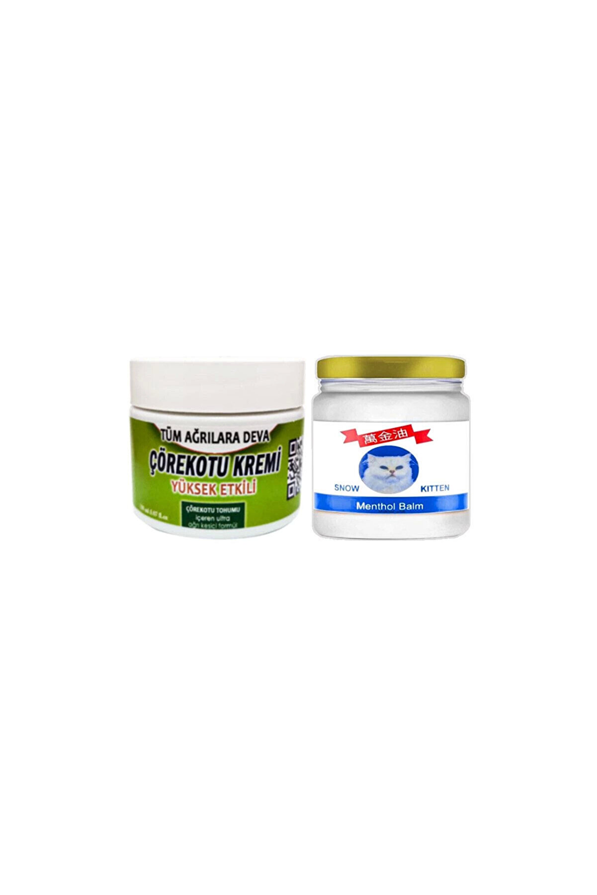 Bravilor Çörek Otu Kremi Orta Boy Agrilarına 100 ml Krem - Snow Kitten Menthol Balm 50 ml
