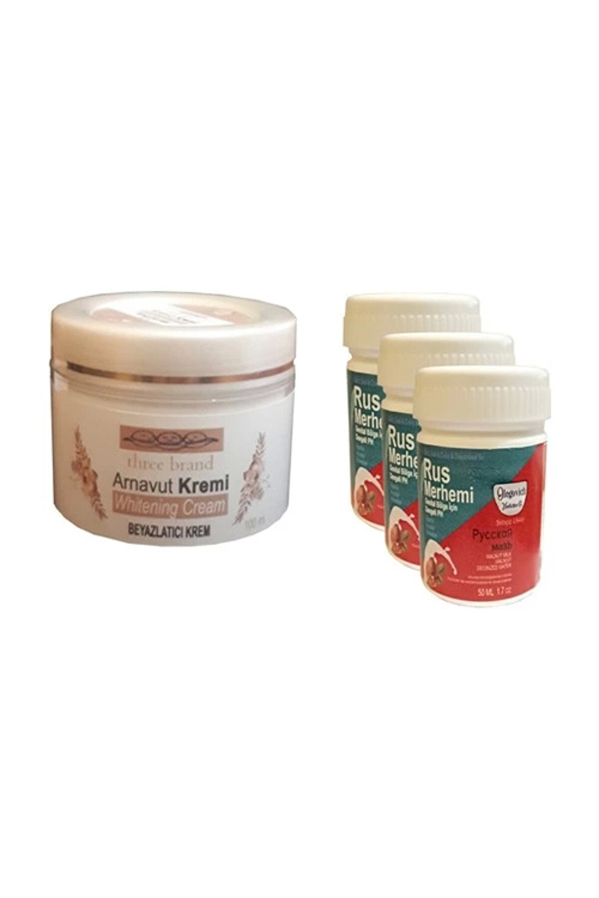 Bravilor Three Brand Arnavut Kremi + Rus Merhemi 50 ml 3 Adet