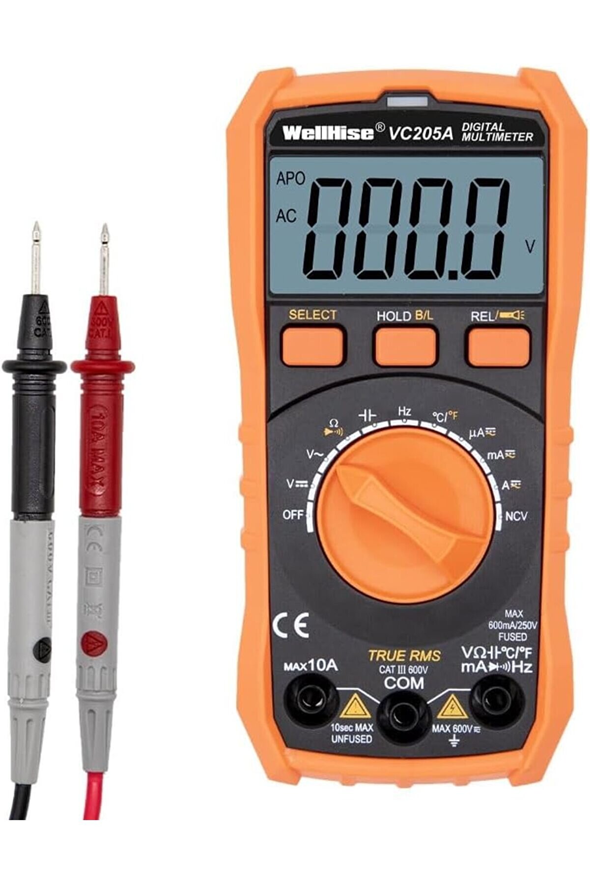 STOREMAX trendymr VC205A Ölçü Aleti Multimetre Avometre NCV Işıklı Ekran Isı Ölçer El Feneri Life 11