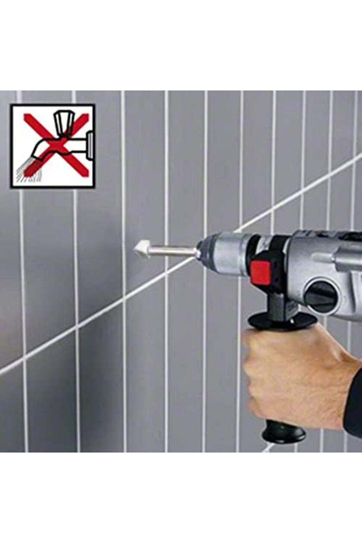 Ynsshopi̇ng Professi̇onal Accessori̇es Matkap Ve Kırıcı Deli̇ci̇ Uçları, Taş Ve, Gri̇, 6 Mm, 1 Adet Newtrr