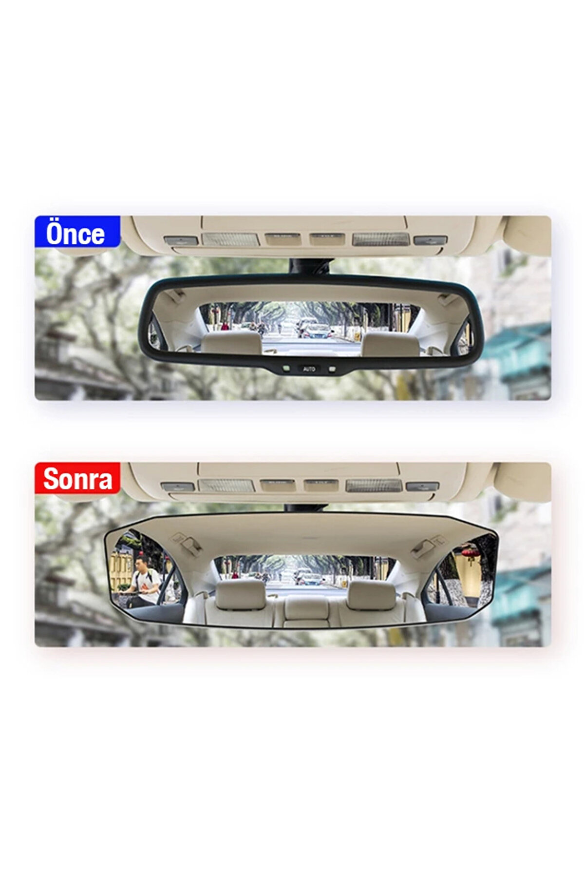 Ally Sd-2415 Kavi̇sli̇ Dışbükey Geni̇ş Açılı Araç Di̇ki̇z Aynası 299X90Mm-(5775) - Gms1956-5890