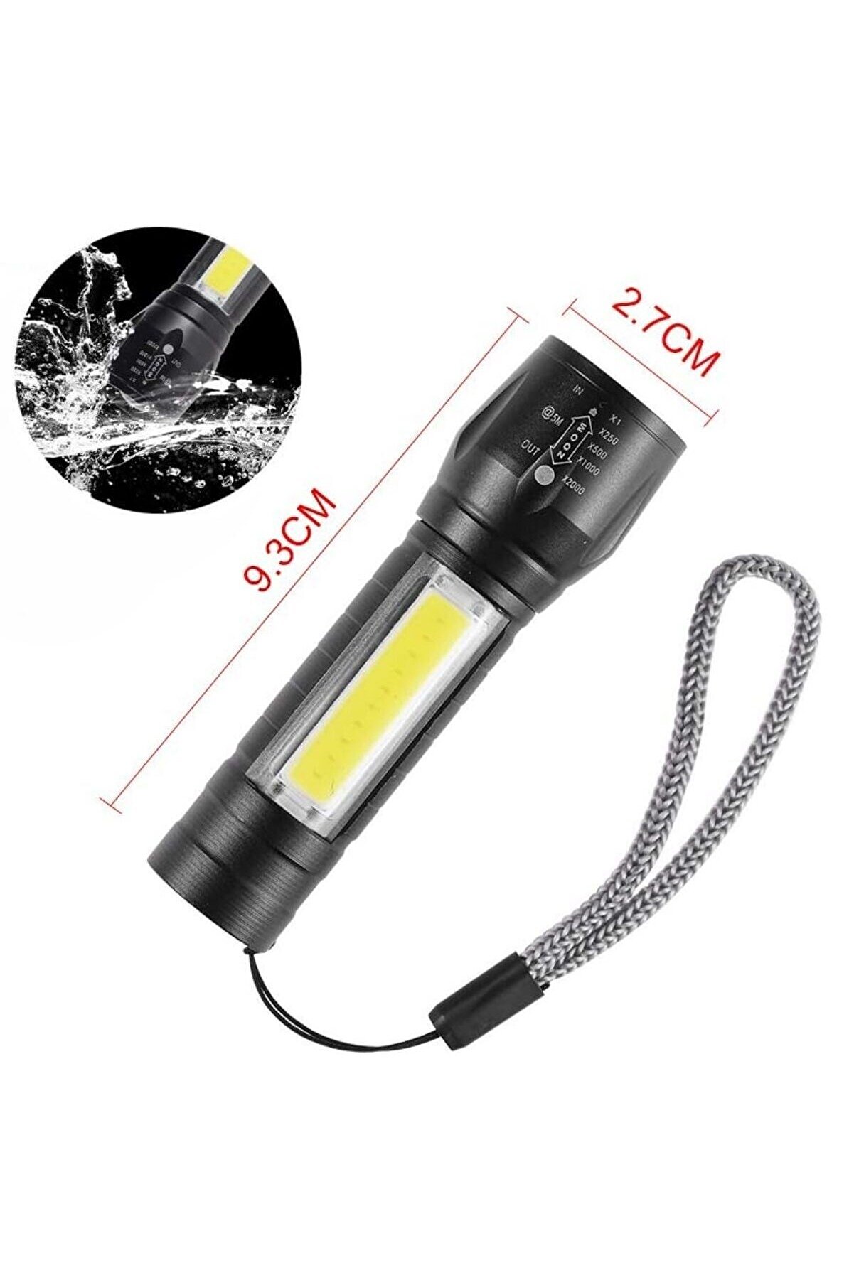 Go İthalat Kutulu Mi̇ni̇ El Feneri̇ &ndash; Taşınabi̇li̇r Led Kamp Ve Aci̇l Durum El Lambası Plasti̇k G&ouml;vde (4457)