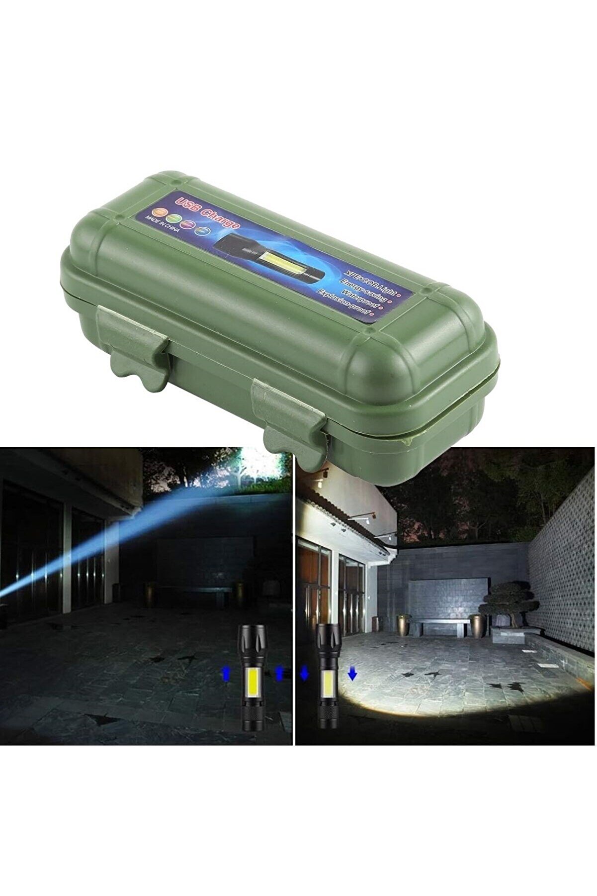 Go İthalat Kutulu Mi̇ni̇ El Feneri̇ &ndash; Taşınabi̇li̇r Led Kamp Ve Aci̇l Durum El Lambası Plasti̇k G&ouml;vde (4457)