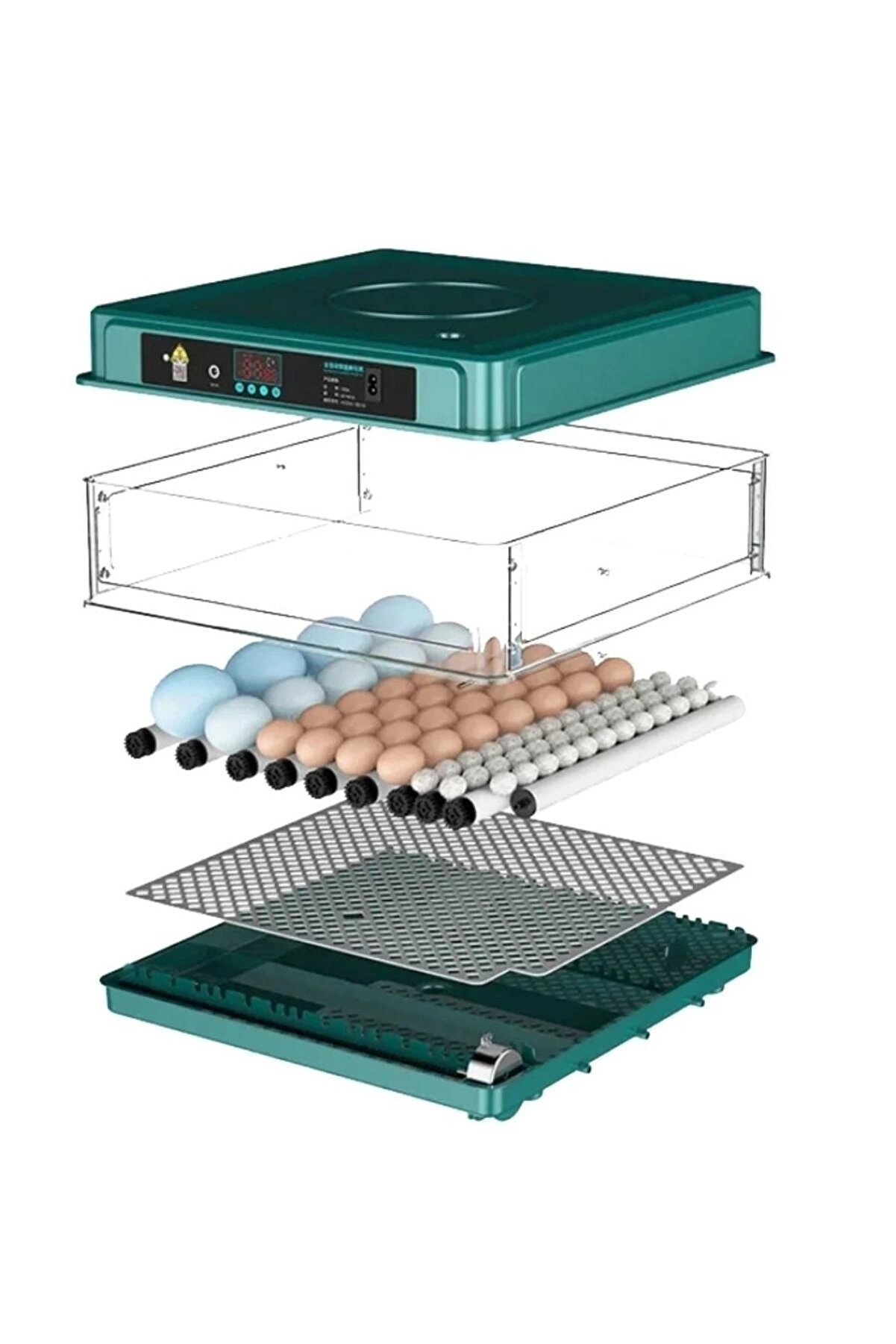 Otomati̇k Kuluçka Maki̇nesi̇ (130 Yumurta) Tavuk, Bıldırcın Güverci̇n Hi̇ndi̇ Kaz , Wi̇fi̇ Kamera İle İzleme