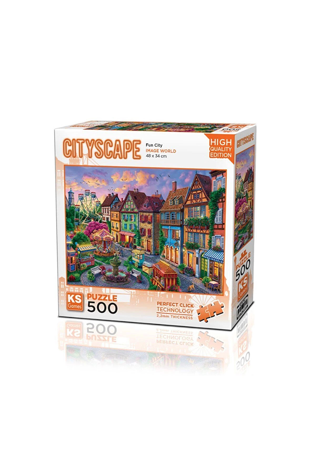 gizmurstore 20047 Fun City 500 Parça Puzzle -KS