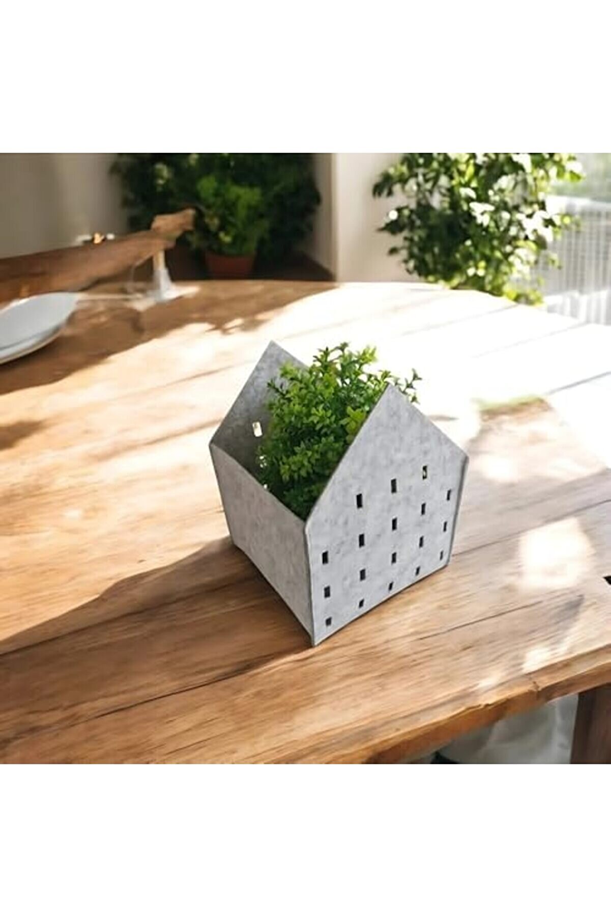Lvnshop Dekorati̇f Keçe Saksı Ve Organi̇zer Sepet – Gri̇, 20X20X25 Cm, 3 Mm Kalınlıkta Çok Amaçlı Keçe