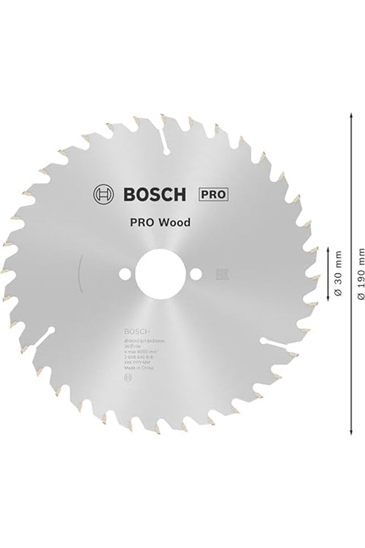 Lvnshop Professi̇onal - Opti̇li̇ne Seri̇si̇ Ahşap İçi̇n Dai̇re Testere Bıçağı 190 * 30 Mm 36 Di̇ş 224120